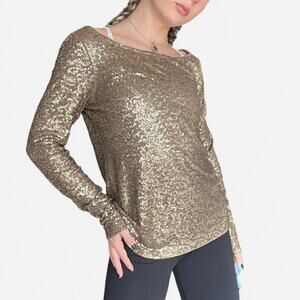 J crew gold sequin